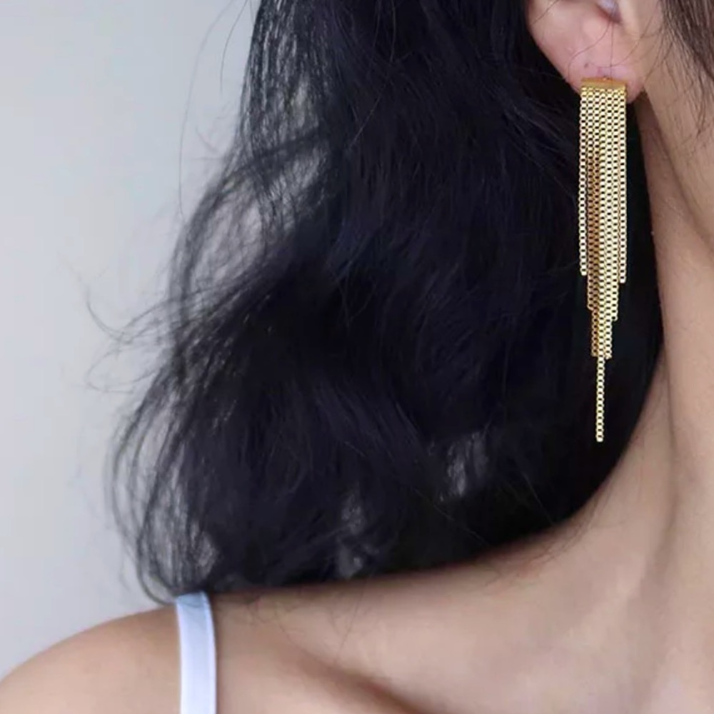 GP Tassels Statement Earrings